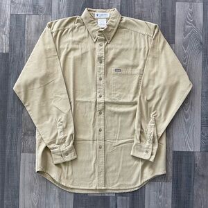 NWOT VTG Columbia Chamois Button Up Shirt 
# 7170
Men’s Medium 
Yellow